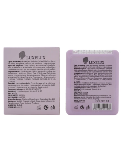 Luxelux Пресован хайлайтър камък за лице 01 7г