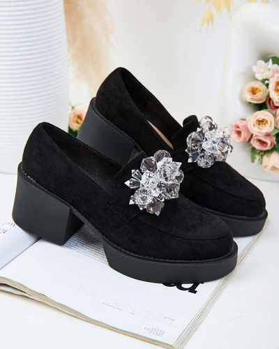 Royalfashion Дамски мокасини Pegorani с висок ток