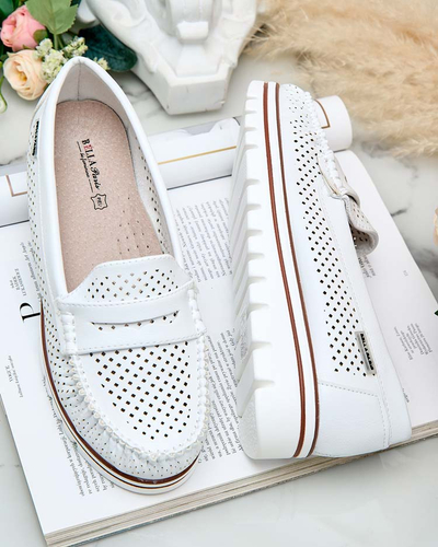 Royalfashion Ажурни дамски мокасини Leteller