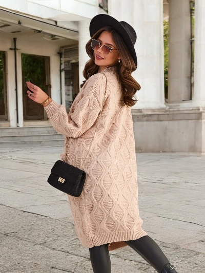 Ройалфешън Плетен дамски пончо пуловер