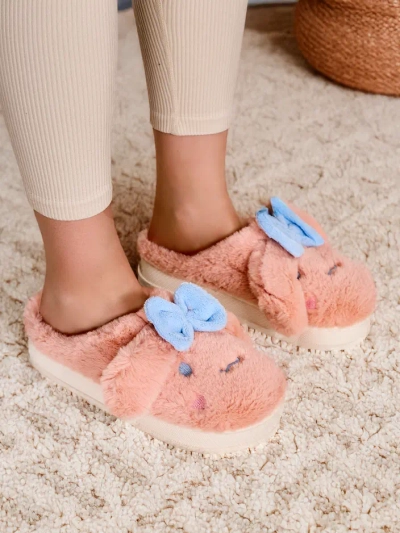 Женски домашни чехли Royalfashion с лък Savos