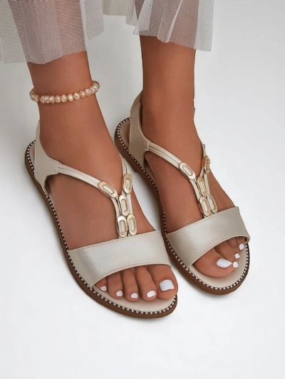 Royalfashion Дамски сандали с декоративни каишки Siena Glow