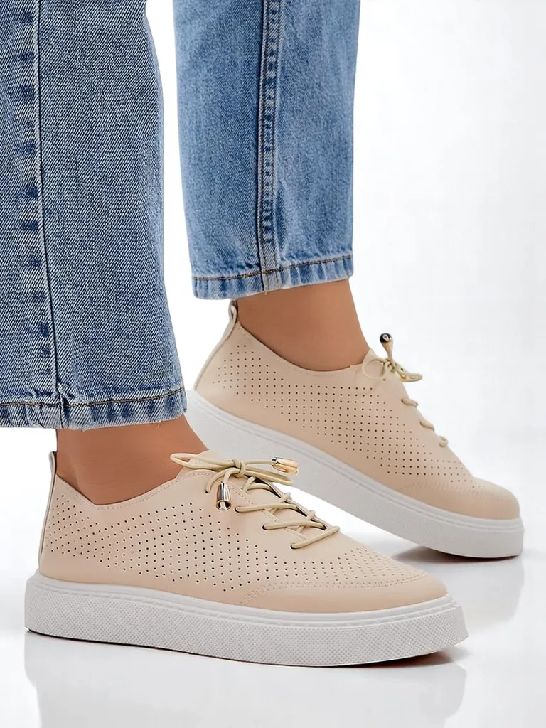 Royalfashion Дамски перфориранни спортни обувки с дантела Vaned