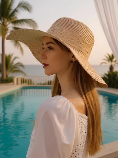 Royalfashion Дамска сламена шапка Elorine