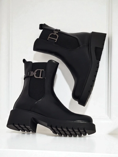 Високи дамски боти от еко кожа Ovella