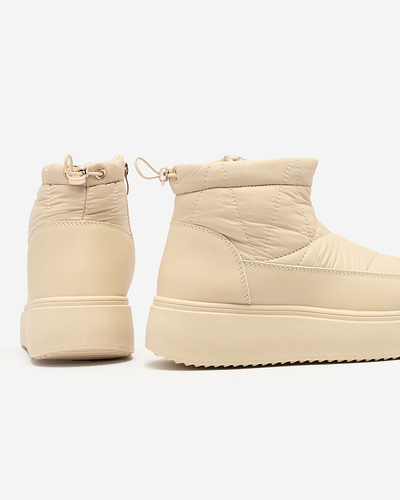 Royalfashion Дамски ботуши за сняг с приплъзване в бежово Armeda