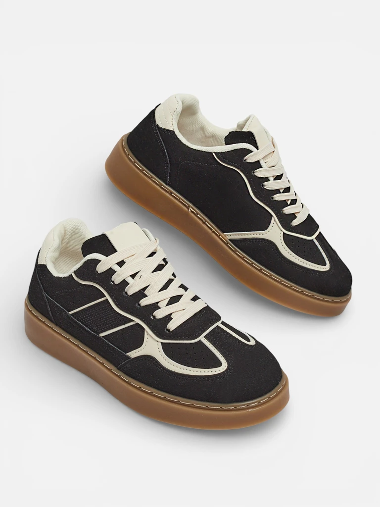 Дамски Сникърси Flora Черни Екологични Спортни за Всеки Ден