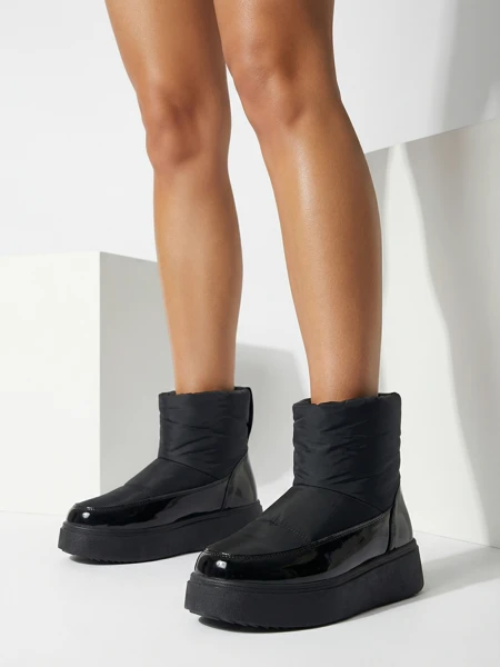 Royalfashion Black Maderta slip-on дамски ботуши за сняг