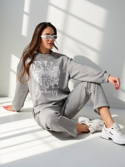 Royalfashion Женски вискозен комплект с печат