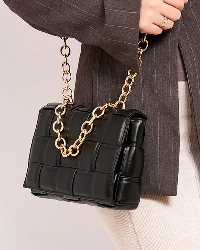 Royalfashion Малка плетена дамска чанта