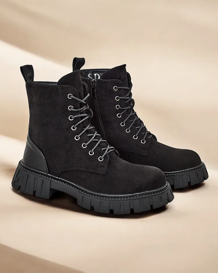 Ройалфешън Дамски ботуши от екосюед работник Едвинес