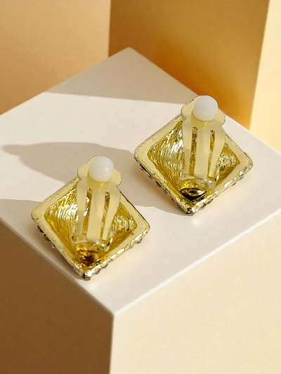 Royalfashion Дамски клипс обеци с цирконии