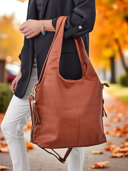 Голяма дамска чанта от еко кожа тип shopper Crystal Haven