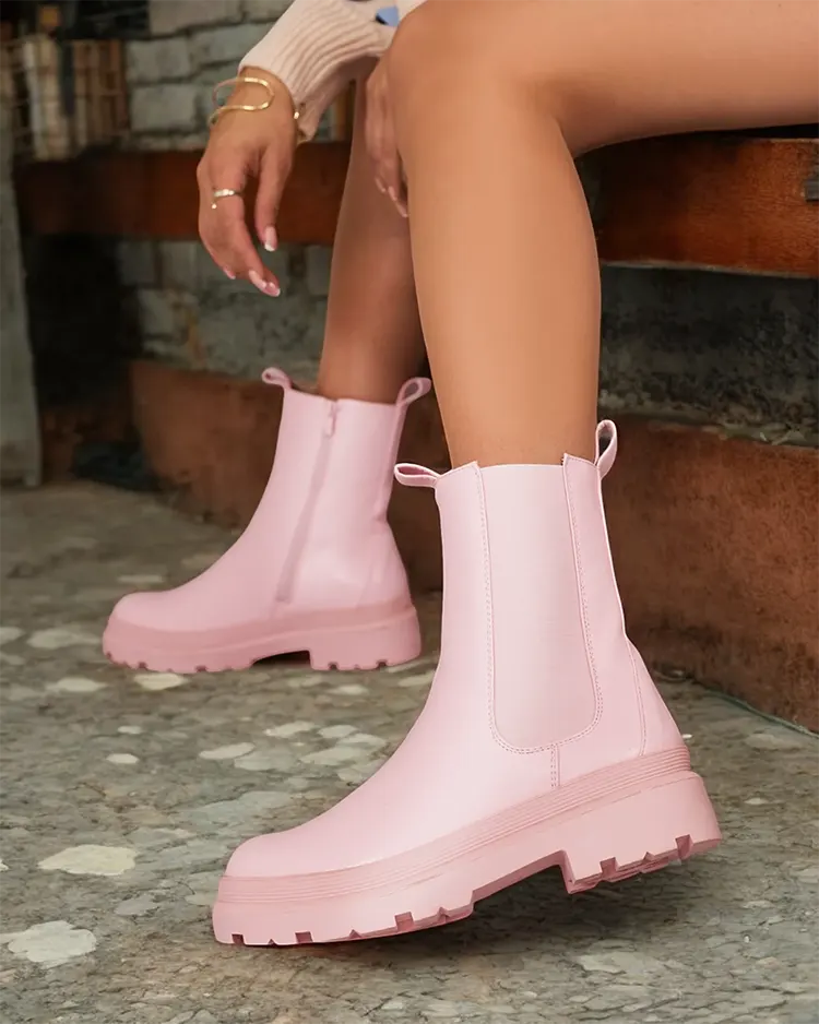 Дамски ботуши от естествена кожа Royalfashion Eko Дамските ботуши Ereste