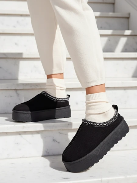 Royalfashion Дамски къси ботуши Zommy a'la snow boots