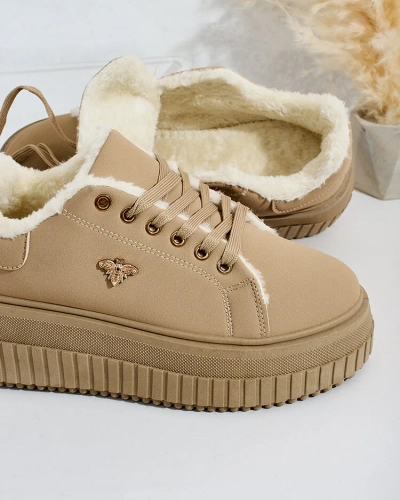 Royalfashion Затоплени дамски маратонки с кожа Noxu