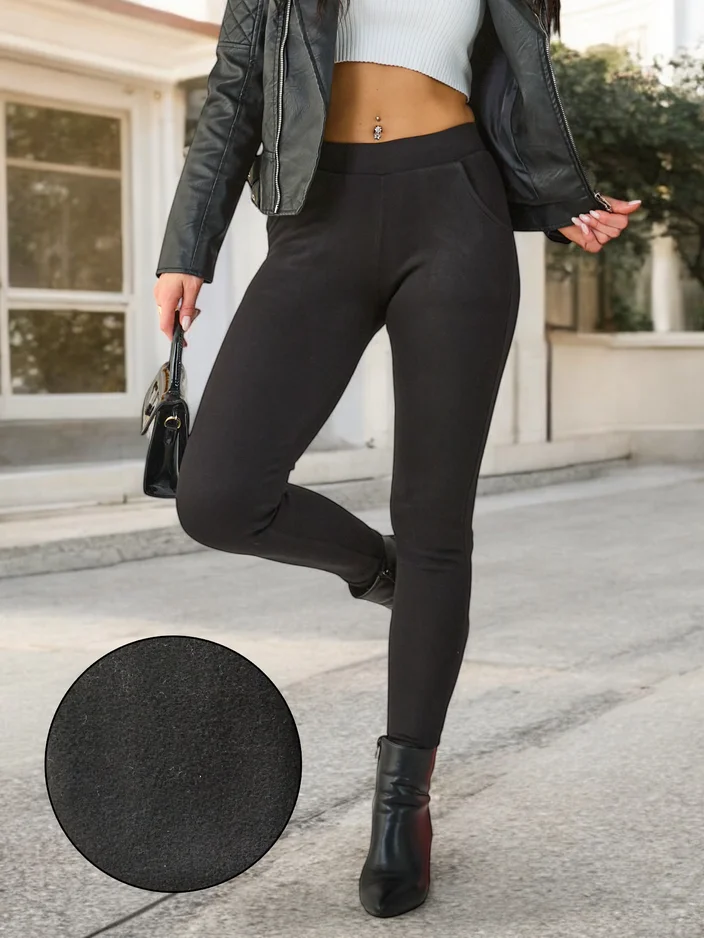 Royalfashion Дамски изолирани памучни легинси