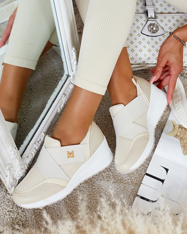 Royalfashion Дамски спортни кецове на ток Benntas