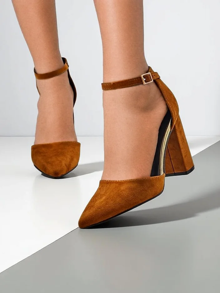 Обувки от еко велур на Royalfashion за жени Calde