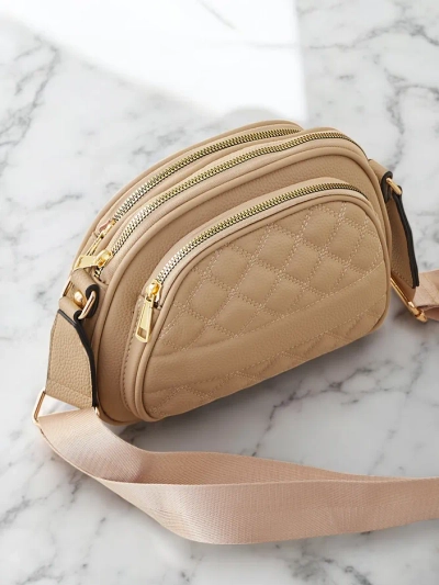 Royalfashion Овална малка дамска чанта, изработена от еко-кожа