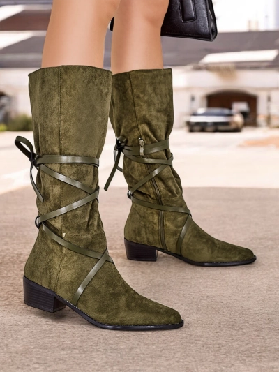 Royalfashion Ниски ботуши с нисък ток Rolizoo