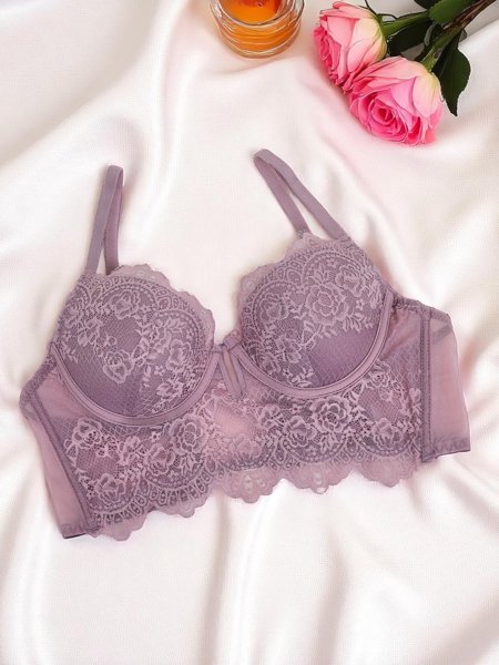 Royalfashion Дамски подплатен сутиен-корсет от дантела Grace Corset