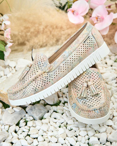 Royalfashion Дамски ажурни мокасини Molaffa