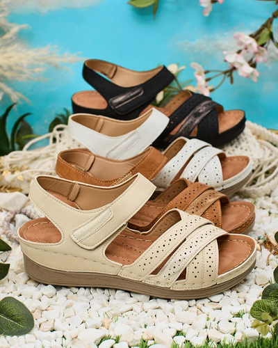 Royalfashion Дамски сандали с велкро Liu