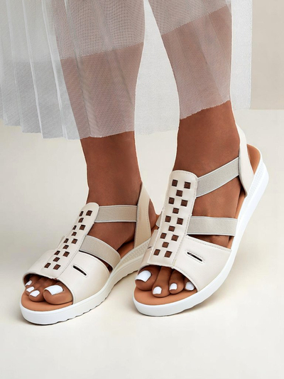 Royalfashion дамски сандали на нисък клин Sora