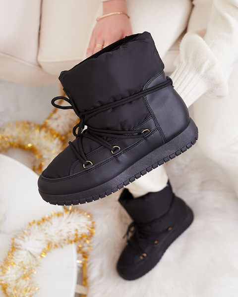 Royalfashion Дамски ботуши за сняг с приплъзване в черен цвят Iredas