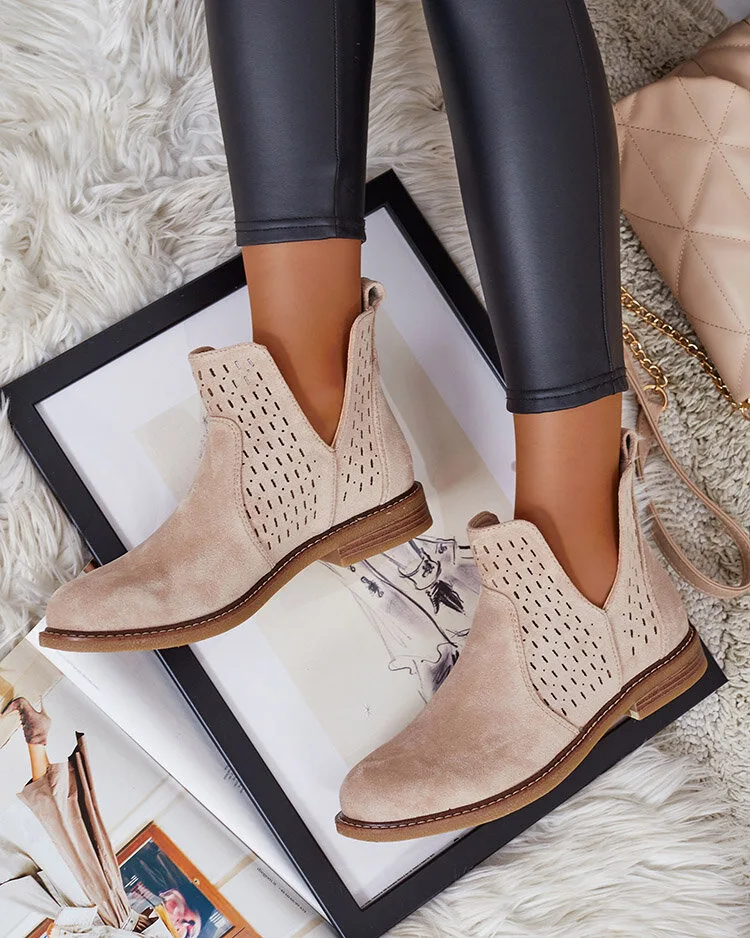 Royalfashion Дамски ботуши Ovilla от велур eko