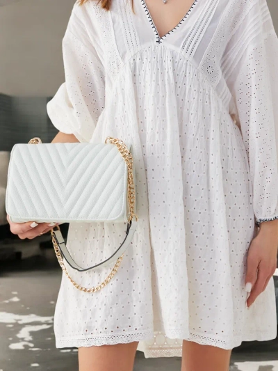 Royalfashion Квадратна малка дамска чанта от еко кожа