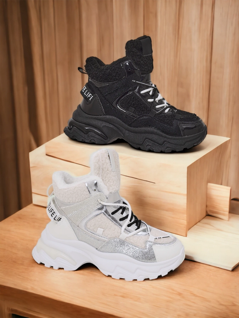 Royalfashion Дамски маратонки с топло подплънка Pieco