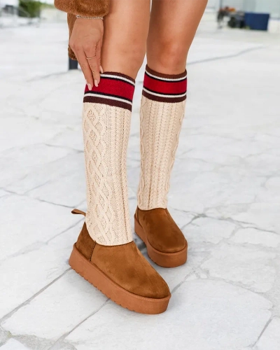 Дамски зимни боти Royalfashion с ботуши, приличащи на чорап Kokumi