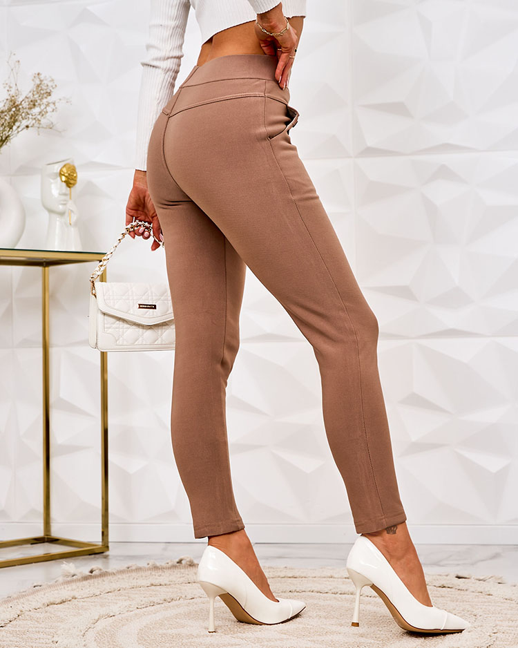 Royalfashion Дамски изолирани панталони с гети