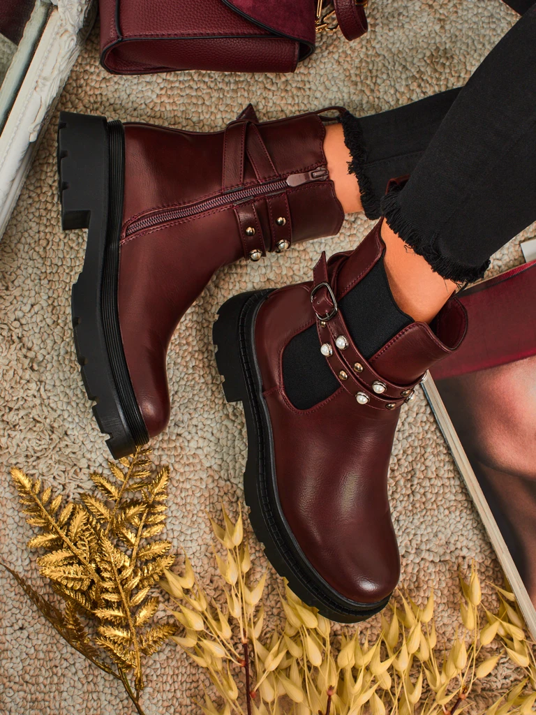 Високи дамски еко кожени боти Pearl Mist