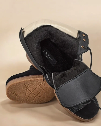 Royalfashion Дамски ботуши с нисък ток Неделин