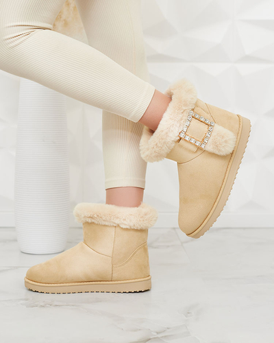 Royalfashion Дамски ботуши a'la snow boots with ornament Galaes