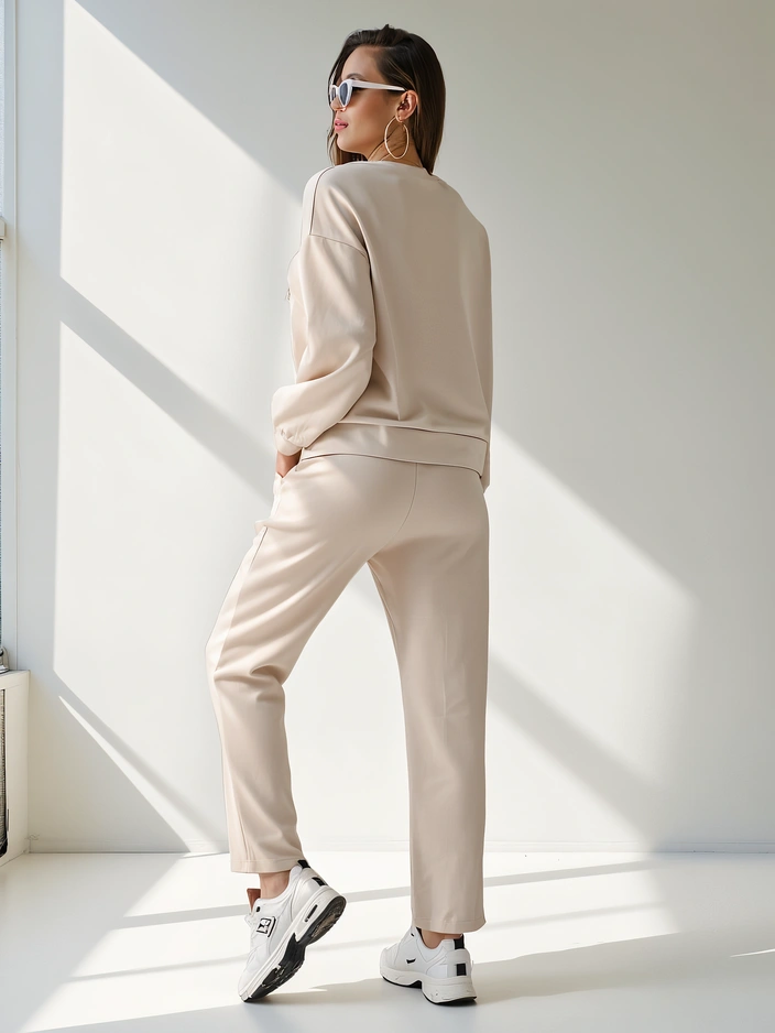 Royalfashion Женски комплект от вискоза с принт