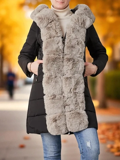 Royalfashion Дамско яке с отделящи се ръкави