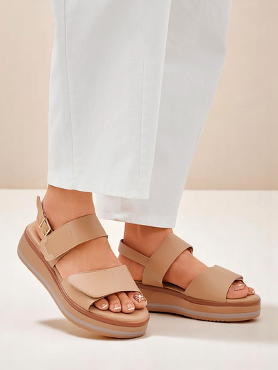 Royalfashion Дамски сандали с по-дебела подметка Tulipp