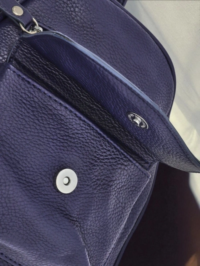 Дамска раница Callista от Królewska Moda, екологична кожа, тъмносиня