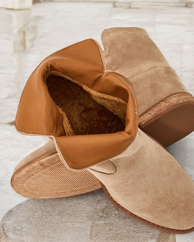 Дамски боти Royalfashion в стил каубой на покрита платформа Blueston