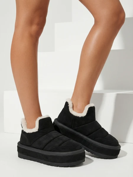 Royalfashion Дамски къси ботуши Zoeno a'la snow boots