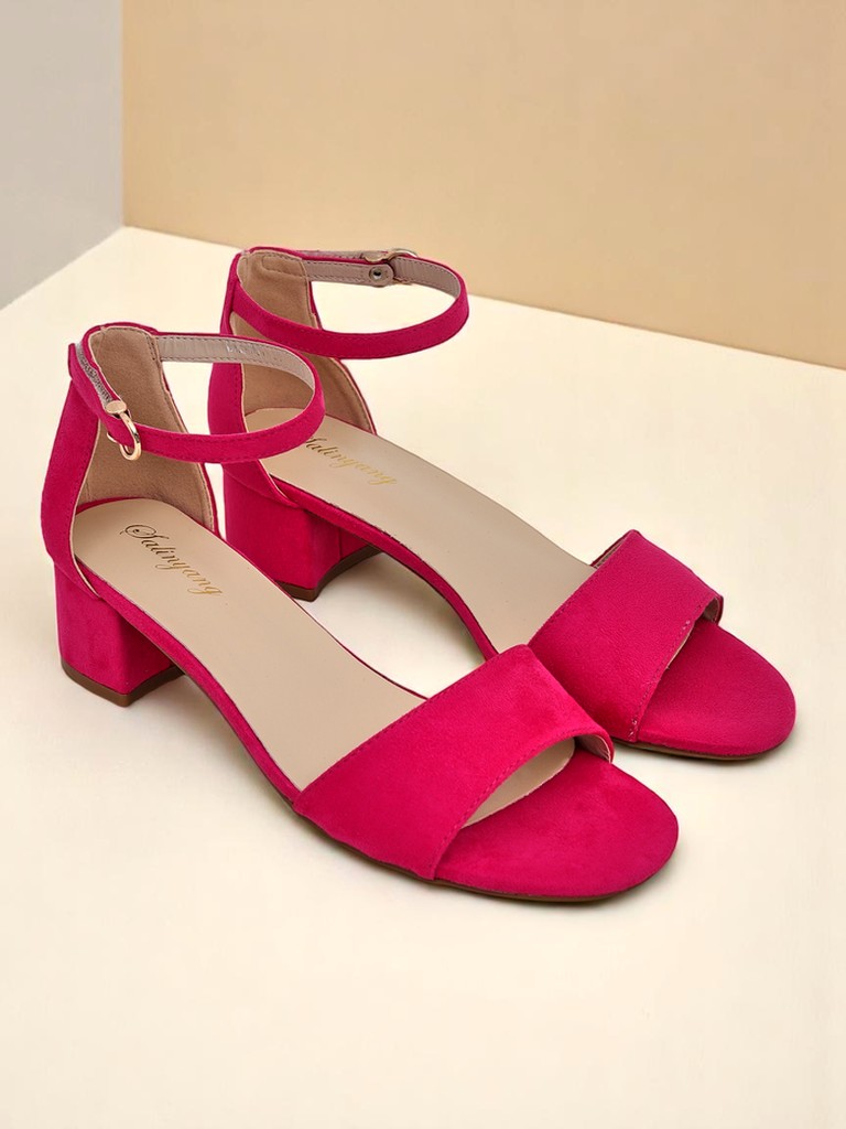 Royalfashion Дамски сандали на нисък ток SoftHeels