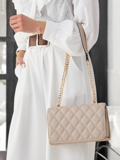 Royalfashion Пухкав малък дамски чанта, изработена от еко-кожа