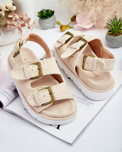 Royalfashion Дамски сандали Lunnay eko от велур