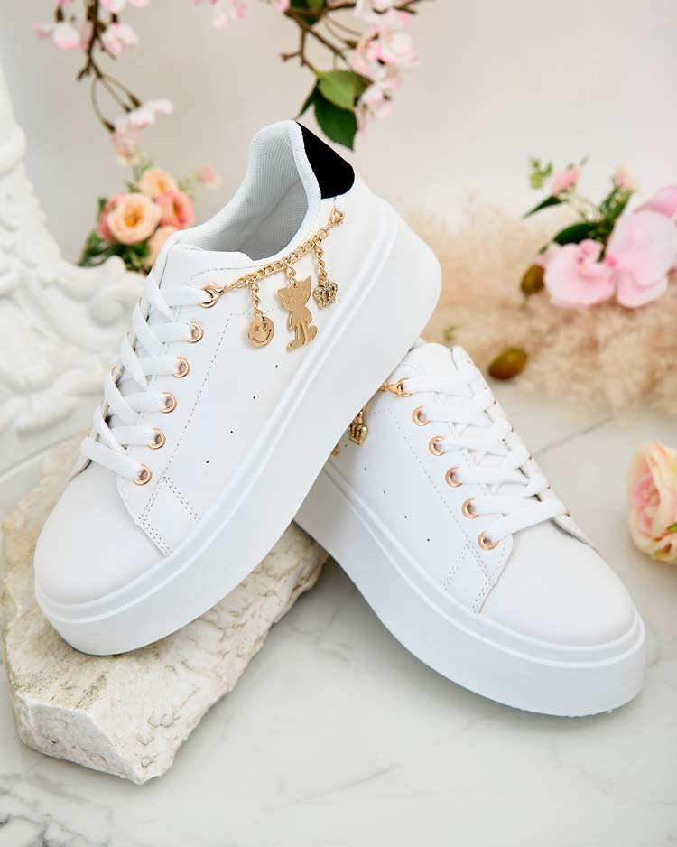 Royalfashion Дамски спортни маратонки с украса Gones