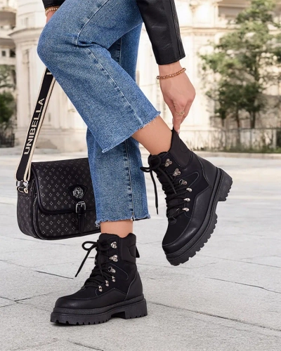 Дамски снежни боти Royalfashion с връзки Sololi