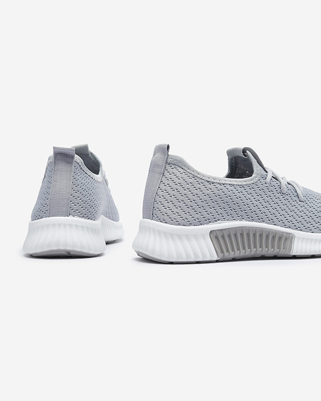Сиви дамски спортни обувки от плат Vobbu- Footwear